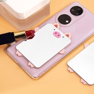 NEEDWAY Thin Self-adhesive Mirror, Pig Rabbit Phone Back Sticker Mirror, Creative Exquisite Acrylic Portable Animal Make-up Mirror Phone