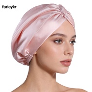FARL Silk Satin Hair Bonnet, Breathable Smooth Mulberry Silk Wrap, Premium Luxury Adjustable Satin F