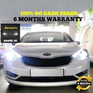 2014-16 Kia Cerato Forte K3 New Ver 6500k White LED Headlight / Fog light Bulb No Dash Error T10 H1 
