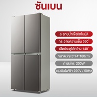 SHANBENทนทาน ประหยัดไฟ ฮิตาชิ ตู้เย็นมัลติดอร์ 16.5 คิว 466 ลิตร French Bottom Freezer รุ ตู้เย็น In