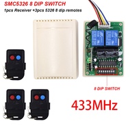 433mhz Autogate Remote Control Transmitter And Receiver SMC5326 8 dip switch Auto Gate Wireless