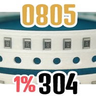 10pcs Chip resistor smd 3003 304 1% size 2012 0805 300K ohm 300Kohm 300 Kohm