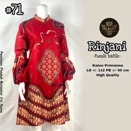 Baju Batik Wanita Tunik Muslim Modern Dress Rj71 -Srm