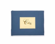 Celia HOME - 1,100針貢緞長絨棉淨色床笠枕袋 (深藍) – 超柔軟光滑 透氣度高