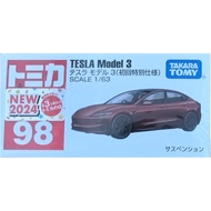 New Car Sticker TOMICA TOMICA Alloy Car Model Toy Car 98 TESLA TESLA Model 3