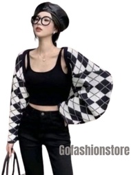 Cardigan batwing oversize kardigan premium sooyun knite cardy crop korean style sweater rajut wanita