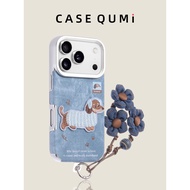 iphone 17 pro max case cute iphone 17 pro max casetify Blue Denim Headset Dog Strap Lanyard Suitable
