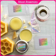 Moon Rosemary 1 Roll 500x Candle Warning Labels, Candle Safety Warning Sticker Decal for Candle Jars, Tins and Votives, Home Wedding Christmas Gift Packaging Decors