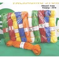 4MM SMALL MINE ROPE 10M LONG JUNE ROPE SUPER CLOSING ROPE JUNE ROPE COLOR ROLLED ROPE
