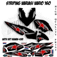 HONDA Striping Variations Vario 160HONDA Strip Stickers StarBINTANG Motorcycle Body Polet Stickers D