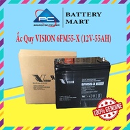 Ắc quy bộ lưu điện ắc quy Vision 6FM55-X (12V-55AH) ắc quy viễn thông