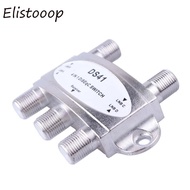 Elistooop TV DiSEqC Switch 4x1 DiSEqC Switch satellite antenna flat LNB Switch for TV Receiver TV Receivers