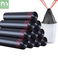 Homenhome 30 Pcs Garbage Bag Thickened Large Portable Plastic Bag with Drawstring for Household