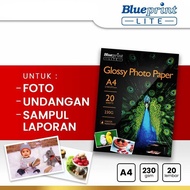 Blueprint Lite Glossy Photo Paper A4 230gsm 230 gsm Photo Paper 20 Sheets