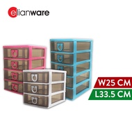 Elianware 3/4/5 Tiers A4 Paper Office Drawer Storage Document Wardrobe Organizer