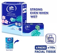 Vinda Deluxe Facial Tissue Soft Pack 3ply 110 sheets x 4pkt