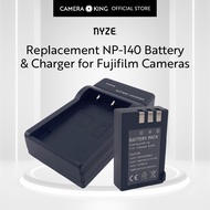 [NYZE] NP-140 Replacement Battery and Charger for Fujifilm Cameras using NP140 / FNP-140 Batteries