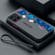 Honor X8b X7b X8a 5G X7a X6a Stitch Phone Case Full Lens Coverage Protection Transparent Matte Casing Cartoon Cover