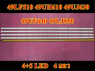 หลอดแอลอีดี แอลจี led lg รุ่น 49lf510 49uh610 49uj630 49uf640 49lj550 (4+5led) ใหม่ แท้ เบิกศูนย์ **