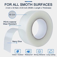 Anti Slip Transparent Anti Slip Tape, 2 inch by 33 feet, Non-Slip Traction Grip Tape to Tubs, Boats,