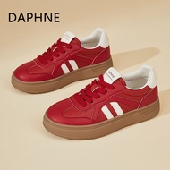 Daphne Thick-Soled Training Shoes - Lightweight White Autumn Retro Design