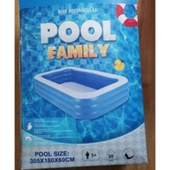 Jumbo 3m family pool blue box pool 305*180*60cm