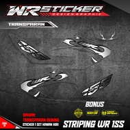 WR Sticker Wr 155 Transparent Motorcycle Striping Sticker WR 155 Material Latest Fire MotifBENING WR