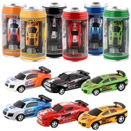 1681 Portable Creative Coke Racing Can Mini RC Car with Light Effect