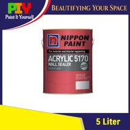 Nippon Paint Acrylic 5170 Wall Sealer / Cat undercoat Dinding Rumah- 5 Liter