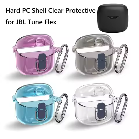 Protective Cover Shockproof Hard PC Shell Clear Case Cover Earbuds Skin Cover Waterproof for JBL Tun