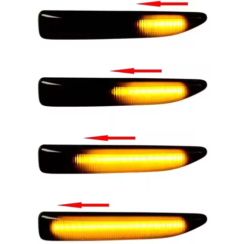 Dynamic LED Side Marker Light Assembly For 2002-2008 BMW E65 E66 E67 7 Series 745i 760i Alpina B7 Am