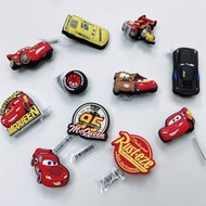 [ MCQUEEN car charm ] JIBBITZ 3d racing car attached to Cross sandals, mcqueen charm stickers attach