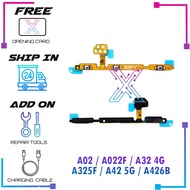 For Samsung A02 / A022F / A32 4G A325F / A42 5G / A426B Power On Off Switch Flex Cable Ribbon