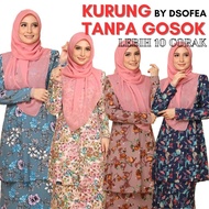 Baju Kurung Moden Asyiraa kain moss crepe tanpa gosok by dsofea