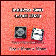 Adapter SMD 3.3uH Inductor Power 3.3uH 0.0033mH 3300nH 10mm x 10mm 10x10 mm marking: 3R3