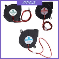 QUU 50 x 15mm Blower Fan 5V 12V 24V 5015 Oil Bearing for DC Brushless Cooling Turbo