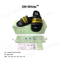 Off-White รองเท้าแตะ รุ่น Industrial Logo Print Slides Code: OMIC001C99MAT0011018