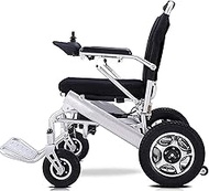 Fashionable Simplicity Deluxe Electric Wheelchair Motorized Foldable Power Wheel Chair Lightweight Folding Carry Electric Wheelchair Powerful Dual Motor Suitable For Elderly And Disabled