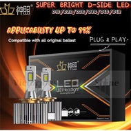 2PCS SHENZHAO Super Bright LED More Than HID Light/Canbus TDCU Car LED Headlight D1S/D3S/D8S/D2R/D4R