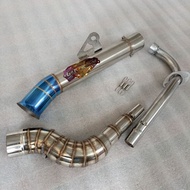 Exhaust original gaok77 Exhaust muffler Open pipe stainless full system exhaust kou modenas ct100 ct