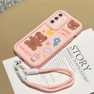 GANTUNGAN Casing hp for Samsung A17 4G A17 5G M17 5G F17 5G Case Rainbow pattern Tianyan Kesing HP S
