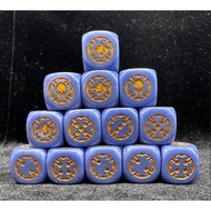 6-Sided Engraved Warhammer Out-of-Print dice Warhammer dice Orc dice 8-Version dice Orks Diice dice 