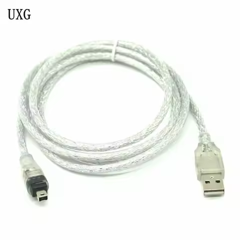 1.2M High Speed USB 2.0 Male to 4 Pin IEEE 1394 Cable Lead Extension Adapter Converter For MINI DV H