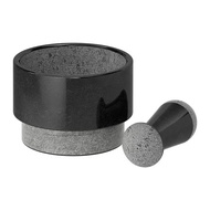 EYO IK1620 ADEL mortar and pestle, mortar and pestle, black marble, can be rotated