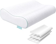 Releep Height Adjustable Orthopaedic Memory Foam Pillow Ergonomic Soft for Neck Pain Migraine Anti S