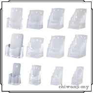 [ChiwanjifcMY] Acrylic Brochure Holder Literature Holder Flyer Holder Sign Holder for Booklets Docum