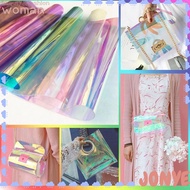 JONY Iridescent Film, Shiny 20*95CM Rainbow Film Vinyl, DIY Candy Color Transparent Tarpaulin Bow Ea
