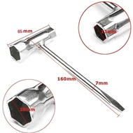 Spark Plug Socket Wrench 13mm & 19mm Stainless Steel Spanner for Chainsaw and Brush Cutter Y