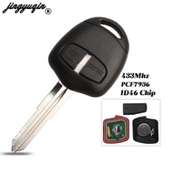 jingyuqin 2 Buttons Smart Remote Car Key 433mhz ID46 Chip Fob For Mitsubishi Outlander ASX 2006-2015 MIT11R Blade