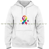 Autism Awareness Ribbon Sport Hoodie Sweatshirt Love Autistic Autism Awareness Autism Day Autism Sup